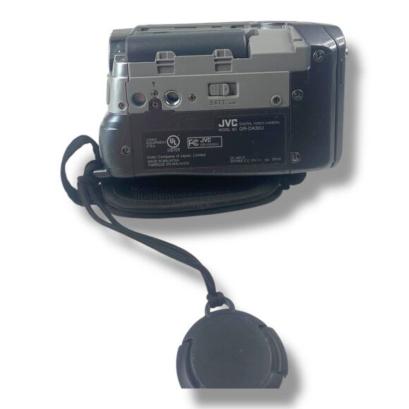 JVC GR-DA30U Silver Digital Camcorder Untested Cracked LCD Parts Or Repair - Picture 3 of 5